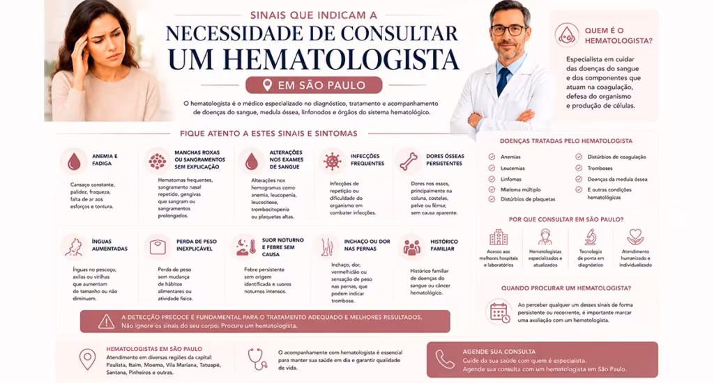 "Sinais que indicam a necessidade de consultar um hematologista em São Paulo"
